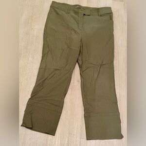 Jana Kos Women’s Olive Green Pants Size 10 – Stylish, Comfortable, & Made in USA
